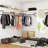 Holms 43.3'' Metal Industrial Pipe Clothing Rack