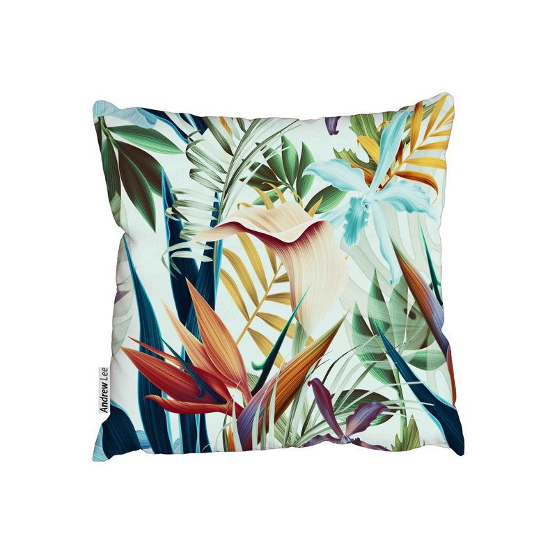 Square Throw Cushion, 45cm H x 45cm W x 10cm D