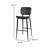 Barbarajo LeatherSoft Barstools with Iron Frame-Integrated Footrest-371639500