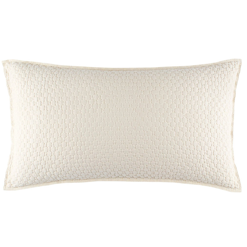 Lodi Matelasse Sham, King, Alabaster