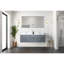 Dark Grey Double Bath Vanity 60 In. W X 22 In. D-117843618