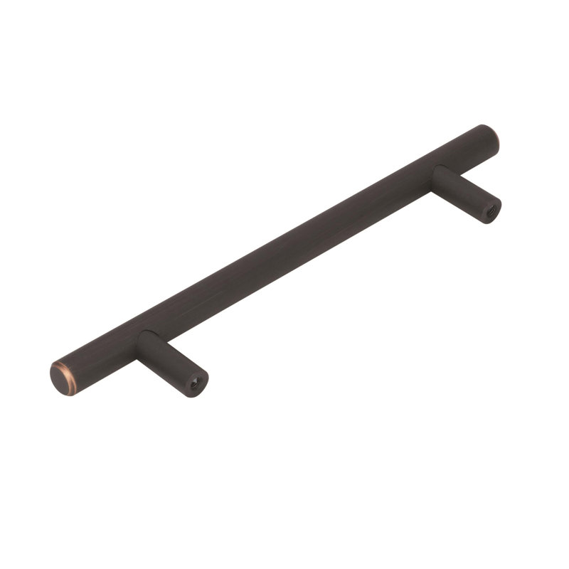 Ensemble de poignées pour barre d'armoire, Noir mat, 7"