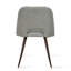Ensemble de 8 chaises de salle à manger rembourrées Mid-Century avec pieds en métal-1860924236