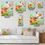 Horloge murale tulipes-231610042