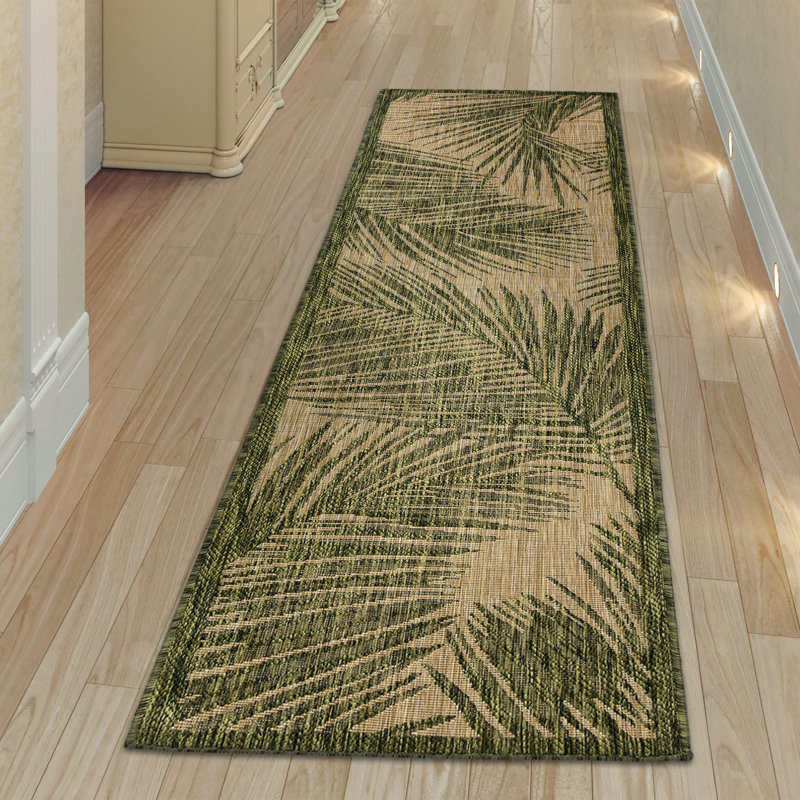 Adal Floral Machine Woven Indoor/Outdoor Area Rug, Runner 1'11" x 4'11"