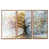 Toile avec cadre flottant brun