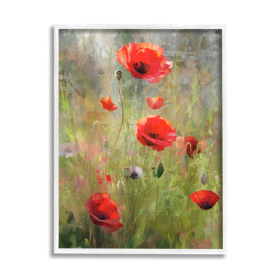 «Abstract Red Poppies» par Enrico Mcgarrigle