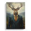 Stag In A Suit - Wrapped Canvas Print-1635030985
