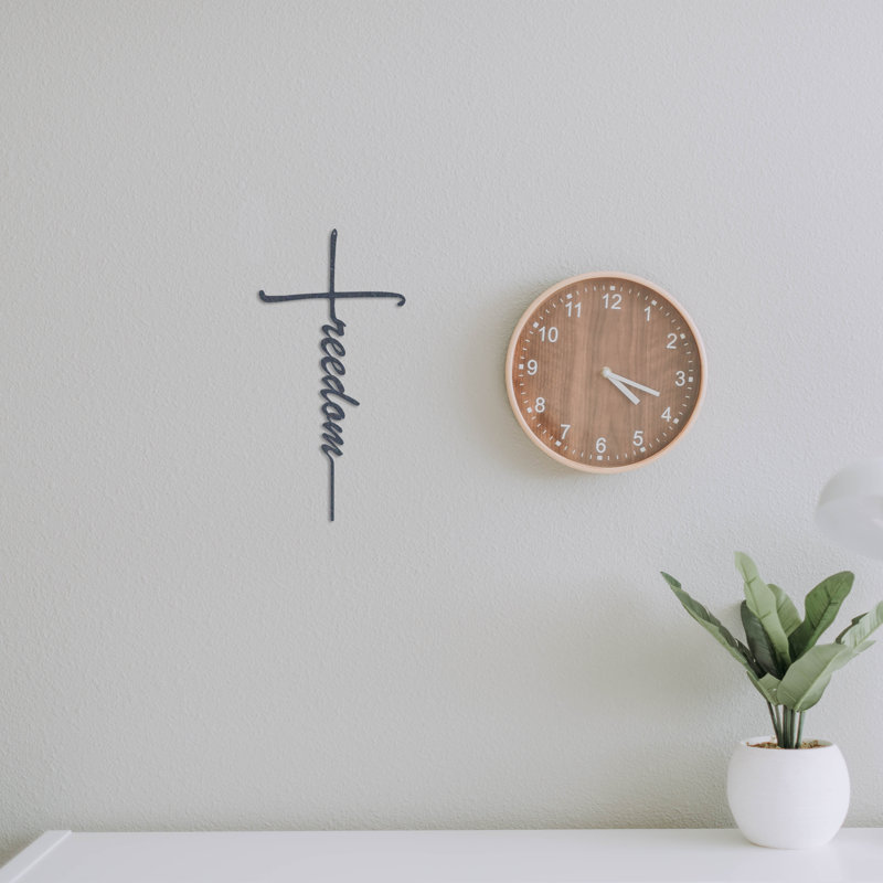 Freedom Cross Wall Décor, 15" H x 7.5" W x 0.06" D