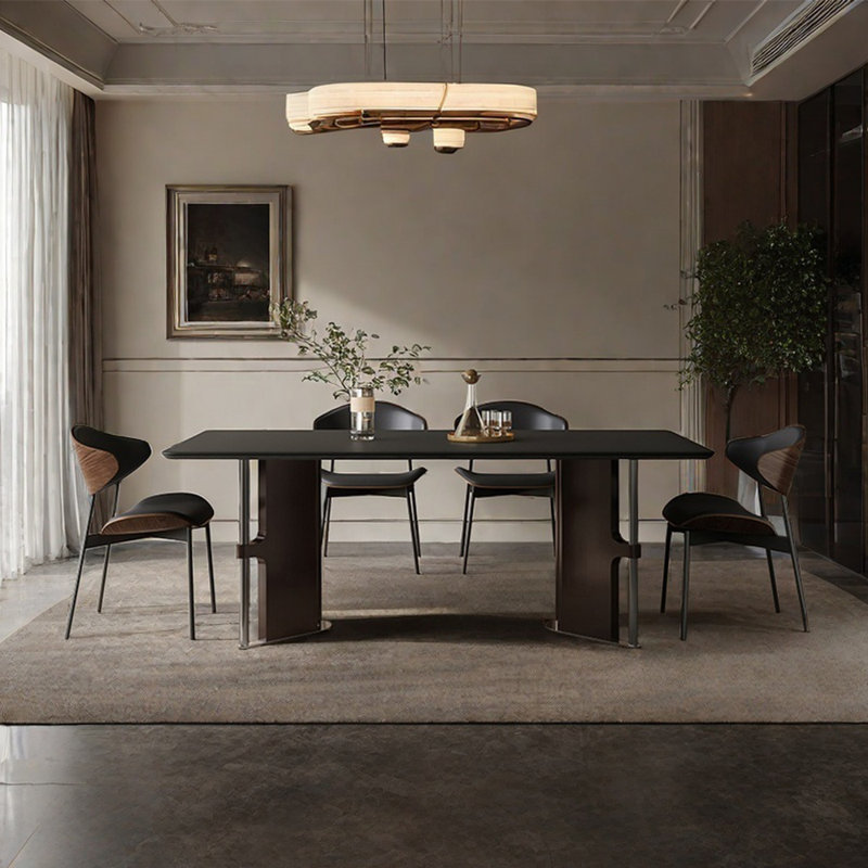 Ensemble de table de salle à manger simple de luxe European Light, H 29,5 po x L 63 po x l 33,4 po
