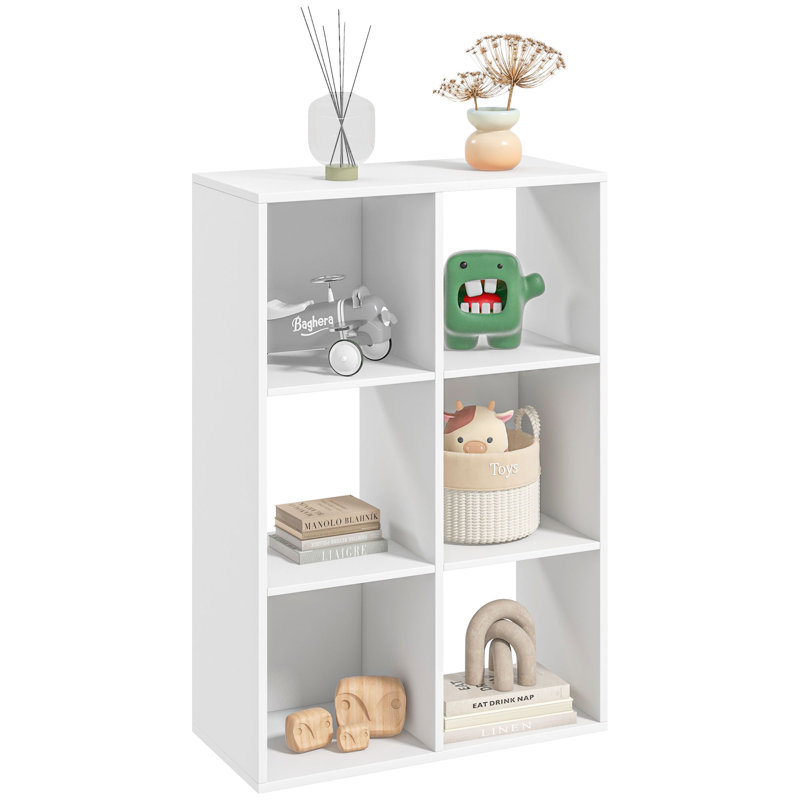 Goldsmith 91.5cm H x 61.5cm W Cube Bookcase, White