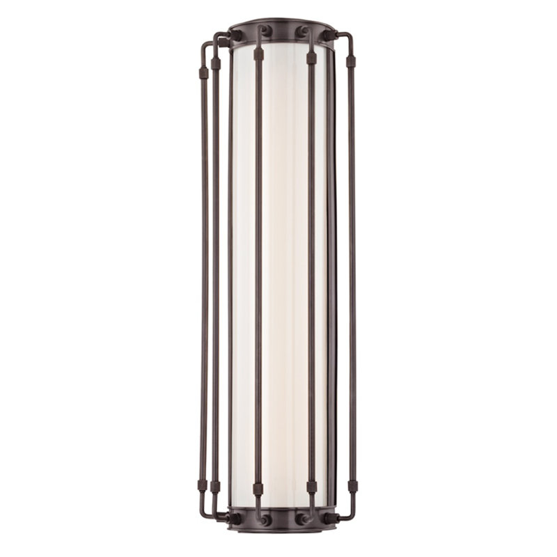 Plafonnier encastré à 1 lumière DEL à intensité variable Hyde Park, Bronze vieilli, H 15 po x l 7,75 po x P 4,75 po