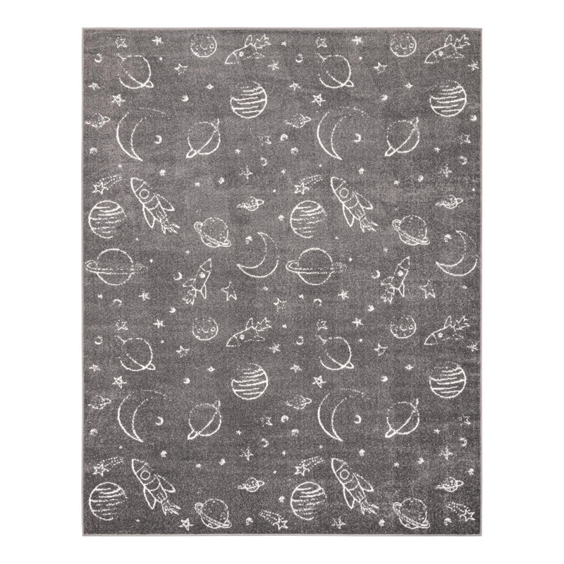 Tapis pour enfants, Rectangle 7 pi 10 po x 10 pi, Gris