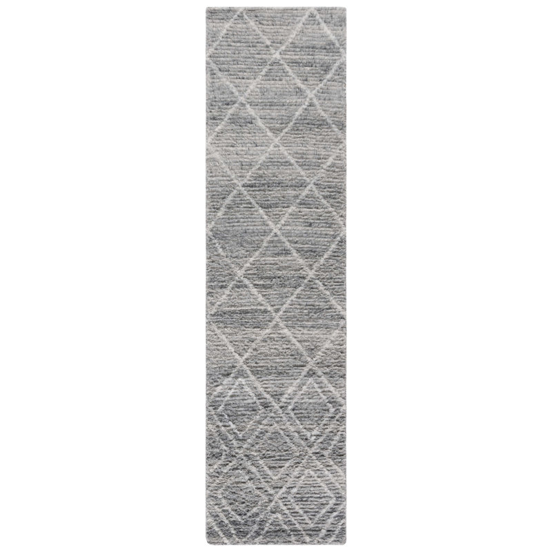 Anaisia Handmade Performance Geometric Rug, Runner 2'3" x 9'