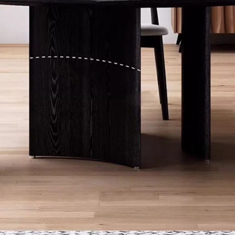 Table de salle à manger ronde moderne et luxueuse avec chaise, H 29,5 po x L 47,2 po x l 47,2 po