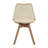  Fashank Modern Elegant Shell Upholstered Clear Brown Camel Dining Chairs with Solid Wood for Bedroom, Kitchen-273245493