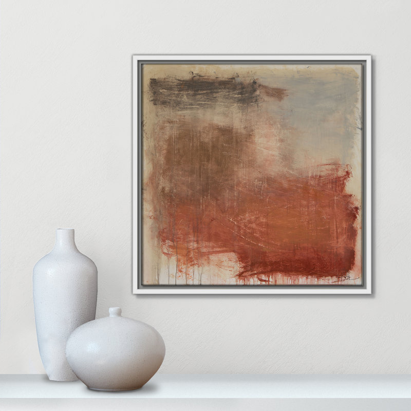 «Colin Autumn Over The Rivera» par, H 17,5 po x l 17,5 po, Blanc