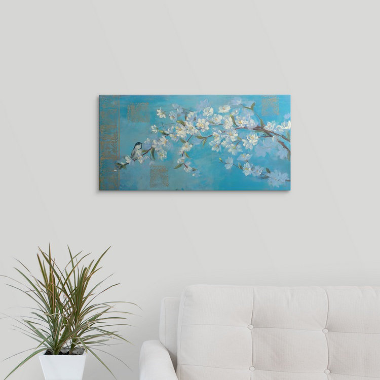 «Flowering Branches» - reproduction, H 15 po x l 30 po x P 1,5 po, Toile