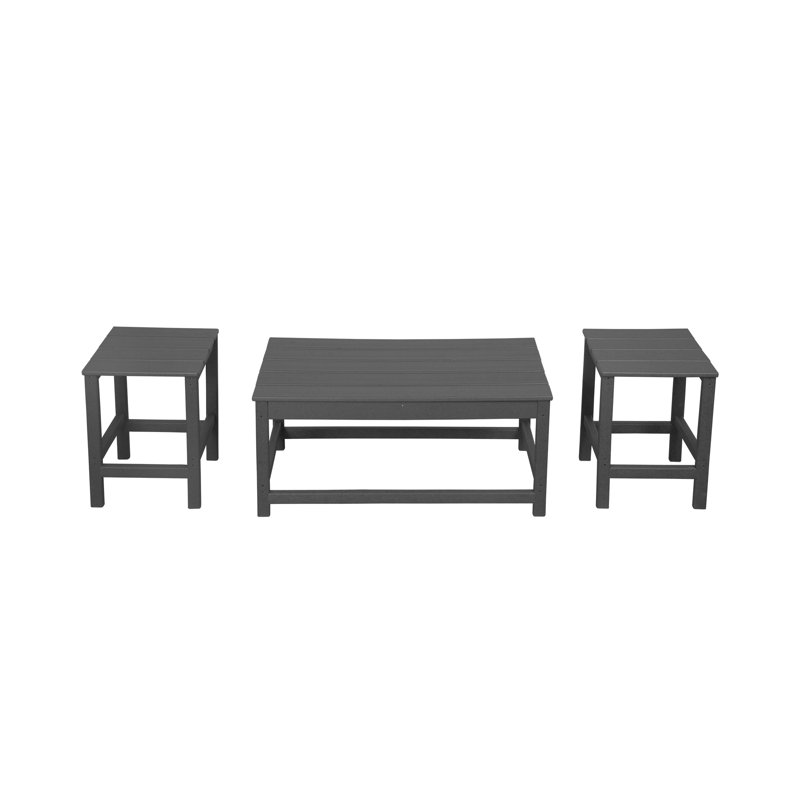 Laguna 3-Piece Patio Table Set, Gray