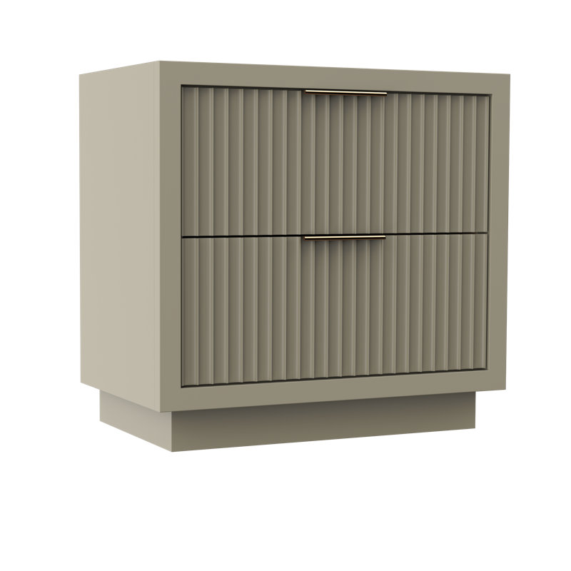 Lecrieú Two-Drawer Single Bath Vanity, French Olive, 36", Champagne Bronze