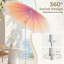 Parasol de patio 9 pi avec système de pivotement à 360 ° à bouton-poussoir, inclinaison de 30 ° (base non incluse)-1434777451