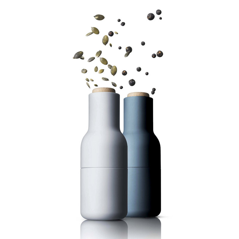 Bottle Grinder Ceramic Salt & Pepper Mill, Blue