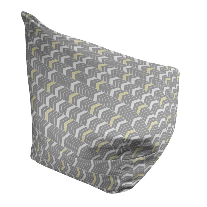 Fauteuil à billes standard &, H 27 po x L 30 po x P 25 po, Jaune, Bourre en polyester