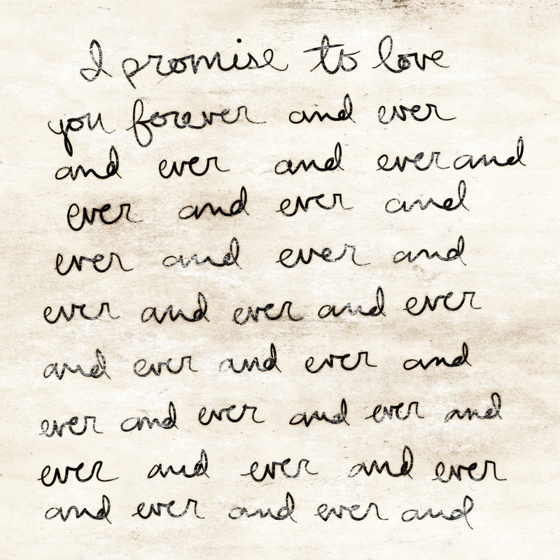 Dearest Love Forever - Wrapped Canvas Print, 76cm H x 76cm W 
