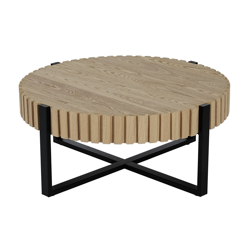 Table basse ronde, table basse cylindrique Handcraft