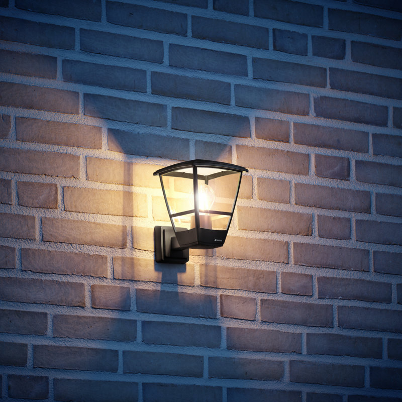 Outdoor Wall Light L 10 Black, Classic Wall Latern, E27, No Sensor