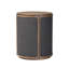 Bertie End Table-Black Linen