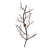 60" Long Winter Solstice Budding Chandelier