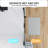32 "X 72" Bifold Shower Door | 1/4 Inch Tempered Glass With Explosion-Proof Film | Matte Black Aluminum Frame