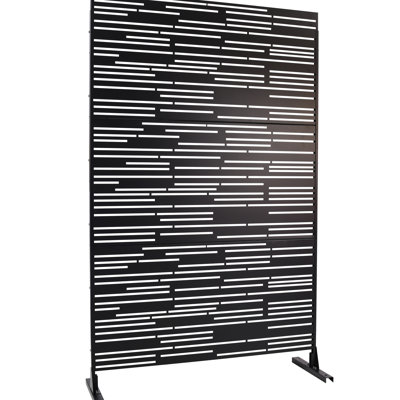 Metal Privacy Fence Panel 76" H - For Garden, Patio Outdoor Screen Versatile For & Indoor Use