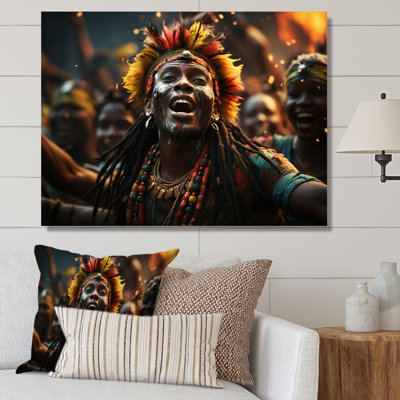 Célébration de la culture africaine II sur toile