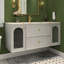 Meuble-lavabo simple 47,24 po avec plateau en pierre reconstituée Andreia
