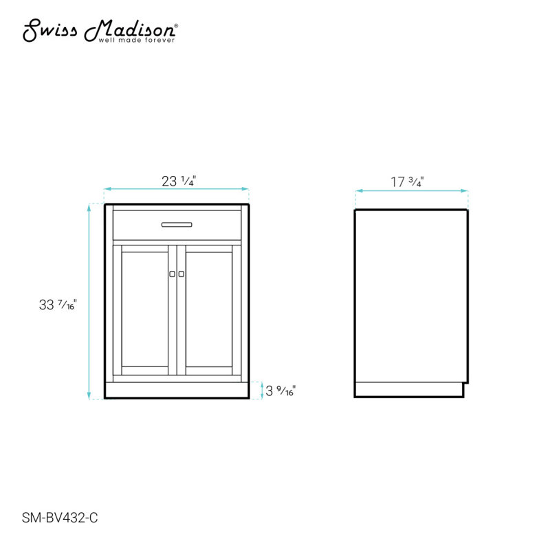 Meuble-lavabo 24 po Burdon