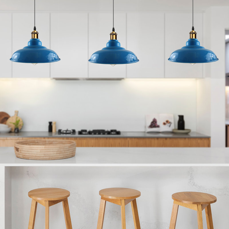 Grubb 1 - Light Orange Pendant, Light Blue