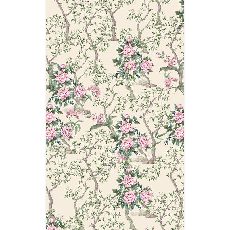 Abstract Floral Floral Border, 108" L x 48" W