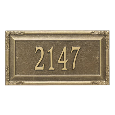 Gardengate Personalized Grande 1-Line Wall Address Plaque