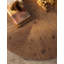 Table,Modern Retro Splicing Round Coffee Table,Fir Wood Table Top With Gold Cross Legs Base