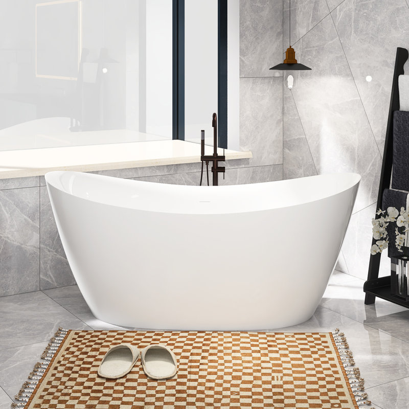 66'' x 31.5'' Soaking Acrylic Bathtub