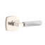 Select Round Passage (Hall & Closet) Door Lever with Square Rosette-1019840937-1019840950