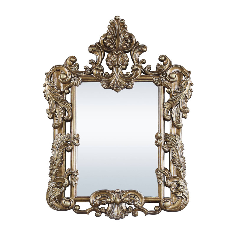 Wood Arch Mirror in Brown