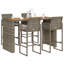 Brayden Studio Bar Set with Wicker/Rattan Frame