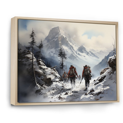 " Mountain Hiking In Winter "