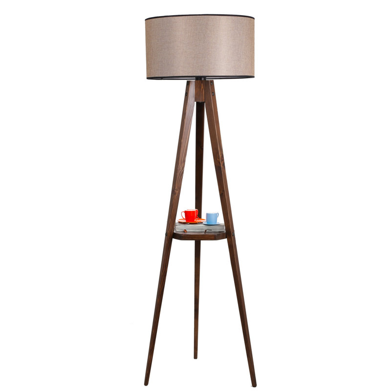 Lampe trépied 60 po Malby, Noyer, Noyer