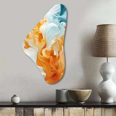 Clementas - Abstract Shapes Boomerang Shape Asymmetric Metal Wall Art