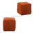 Brown Corduroy Foot Stool, Comfortable And Breathable Fabric, High Resilience Foam, Wooden Frame, Ready - To Use Out Of Box Soft Square Rest, For Comfort Breathability, Design, Multi Purpose Function-630676200