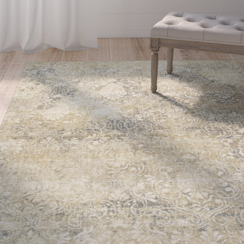 Thora Wool Floral Indoor Rug, Rectangle 8' x 10'